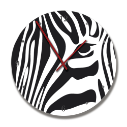 Clock With Stylised Zebra Image