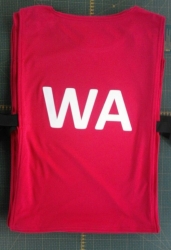 Netball Bibs - Senior Size - Set Of 7 - Printed With Positions On Both Sides