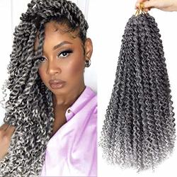 Passion Twist Hair 18 Inch 6 Packs lot Water Wave Crochet For Passion Twists Long Bohemian Hair Braiding Ombre Passion Twist Crochet Hair Braids Synthetic