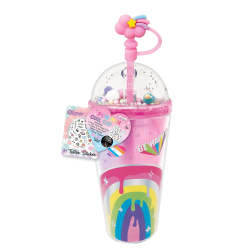Rainbow Crystal Cool Cup With Straw