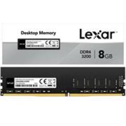 Lexar 8GB DDR4 3200MHZ Desktop Memory Retail Box Limited Lifetime Warranty product Overviewthe DDR4-3200 Udimm Desktop Memory Lets You Wake Up Your PC With