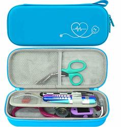 Butterfox Hard Stethoscope Case Fits 3M Littmann Classic III Lightweight II S.e Cardiology Iv Diagnostic Mdf Acoustica Deluxe Stethoscopes - 12 Colors Pu Turquoise