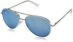 Peepers Women's Heat Wave Bifocal Aviator Sunglasses Blue_silver 1.5