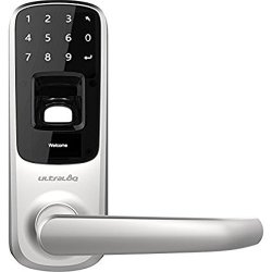 Ultraloq UL3 Bt Bluetooth Enabled Fingerprint And Touchscreen Smart Lock Satin Nickel 5-IN-1 Keyless Entry Secure Finger Id Anti-peep Code |