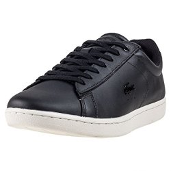 Lacoste Carnaby Evo 417 Womens Trainers Black White - 3 UK