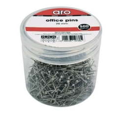 26MM Office Pins Silver
