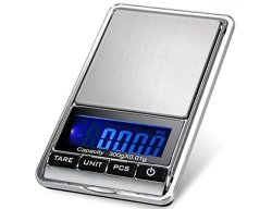 Tbbsc Smart Weigh Scale High Precision Digital Jewelry Pocket Scale 300G 0.01G Reloading KL-16