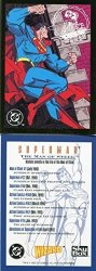 Superman The Man Of Steel Promo Card From Wizard From Skybox 1993