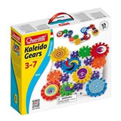 Quercetti Kaleido Gears - 55 Piece Building Set With 3 Different Sized Gears