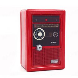 Fine Living Retro Radio Safe - Red