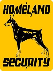 Doberman Pinscher Guard Dog Sign 3270 9"X12" Aluminum "animalzrule Original Design - "no One Else Is AUTH0RIZED To Sell This Sign" Any One Else