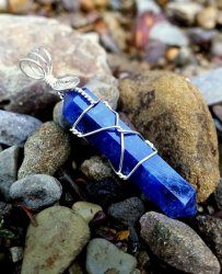 Sodalite Silver Plated Wire Wrap From South Africa