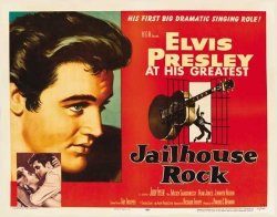 Jailhouse Rock Movie Poster 22 X 28 Inches - 56CM X 72CM 1957 Half Sheet - Elvis Presley Judy Tyler Vaughn Taylor Dean Jones Mickey Shaughnessy William Forrest
