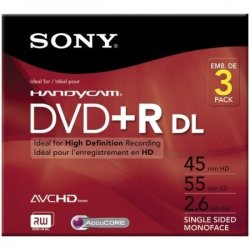 Sony 3DPR55DLR1H 2.8 Gb Dual-layer DVD Plus R 3PK