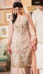 Indian Pakistani Dress Full Heavy Embroidery Designer 3pc Chiffon Suit With Chiffon Dup- Unstiched
