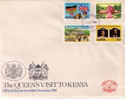 Kenya 1983 The Queen's Visit To Kenya First Day Cover