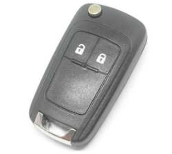 Chevrolet 2 Button Car Key Shell Compatible With -utility cruize spark orlando With Logo