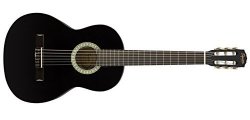 Squier SA-150N Beginner Nylon String Classical Acoustic Guitar - Gloss Black Finish Amazon Exclusive