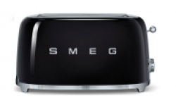 Smeg 50'S Style Retro 4-SLICE Toaster Various Colours TSF02SA - Black