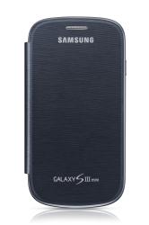 Samsung Galaxy S 3 MINI Flip Cover - Pebble Blue