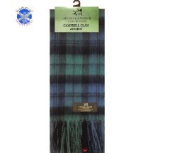 Iluv Campbell Clan Tartan Scarf Ancient Lambswool