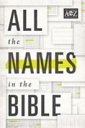 All The Names In The Bible A To Z Series