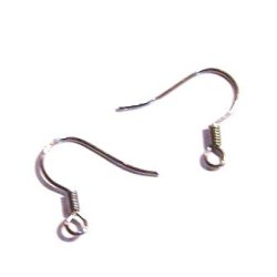 Earring Wire Nickel 10pcs