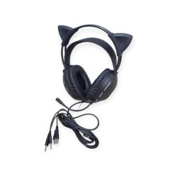 AB-EJ11 Wired Cat Ear 3.5MM USB Rgb Gaming Headphone