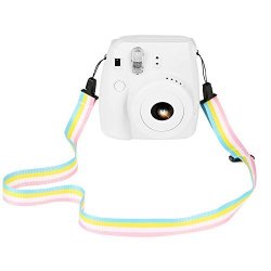 Saika Rainbow Camera Neck Shoulder Strap Belt For Digital Camera Fujifilm Instax MINI 9 8 8+ 7S 25 26 50S 70 90 Instant Camera Polaroid Camera