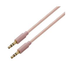 Premio Braided Aux Cable - 2M - Rose Gold