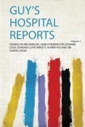 Guy& 39 S Hospital Reports Paperback