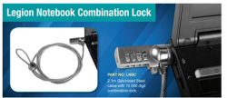 Legion 2.1m Notebook Combination Lock Cable
