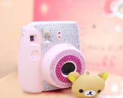 Diamond Camera Sticker For Fujifilm Instax MINI 8 - Pink