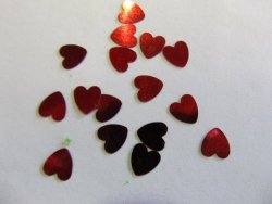 Sequins Shapes- Mixed Heart Red - 30PC