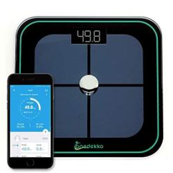 Onedekko Bluetooth Smart Scale - Body Composition Monitor- 8 Measurements -body Weight Body Fat Calorie Bmi Muscle Mass Hydration Bone Visceral
