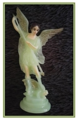 12cm St Michael The Archangel Glow Statue