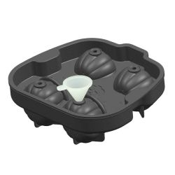 3D Pumpkin Shape Silicone Ice Cube Tray With Lid