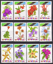 Tanzania 1993 Flowers Sg 1697-1708 Complete Unmounted Mint Set