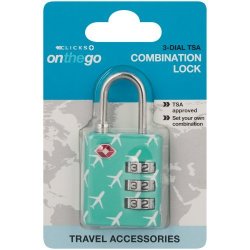 On The Go 3 Dial Combination Lock