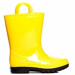 KIDS Zoogs Waterproof Rain Boots For Girls Boys And Toddlers Yellow 8 Toddler