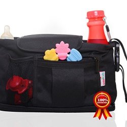 Stroller Organizer Bag Black Friday Deal Car Organizer Parent Console Bags For Baby Pram And Toddler Car Seats Bag.
