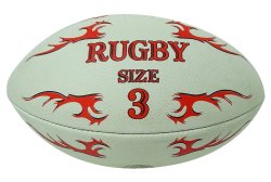 Hrs Synthetic Rubber & Polyester Club League Rugby Ball Sports Accessory- Size 3 HRS-RGB5A