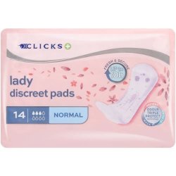 Clicks Incontinence Adult Pads Normal 14 Pads