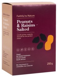 Faithful To Nature Peanuts And Raisins - Salted