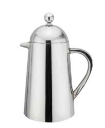 Double Wall 1L Thermique Coffee Plunger - Silver