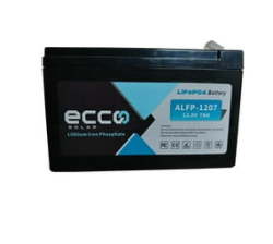 Ecco 12.8V 7AH Lithium Iron Phosphate LIFEPO4 Battery