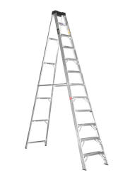 Ladder Aluminium A-frame 12 Step Heavy Duty Single Sided