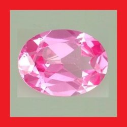 Sapphire - Bright Pink Oval Facet - 1.40cts