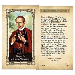 St. John Neumann Laminated Holy Card - Pack Of 3