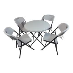 Sastro - 4 Folding Chair Outdoor Dining Table COMBO-TP1